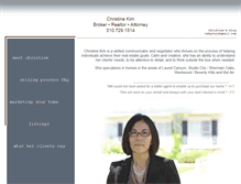 Tablet Screenshot of christinekimhomes.com
